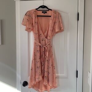 Lulus Women’s Floral Wrap Dress, Size M